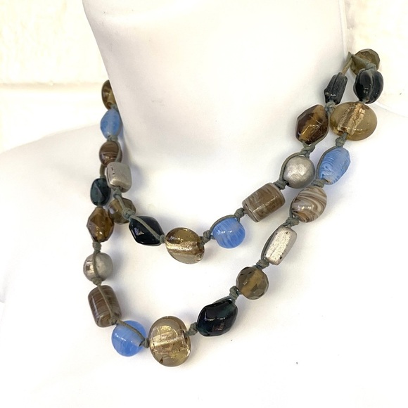 Glass Beads Hand-Knotted Cording 33" - Picture 8 of 8